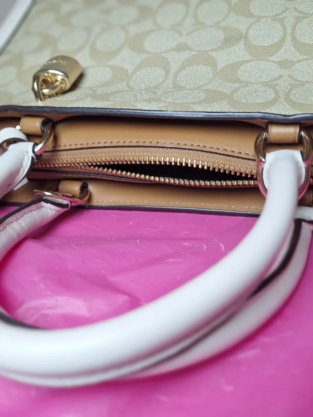 Coach ZOE Carryall Signature Canvas